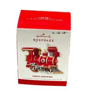 Hallmark Keepsake Santa Certified 2013 Train Ornament